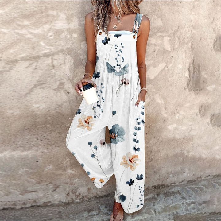 Women’s Relaxed Fit Printed Dungarees