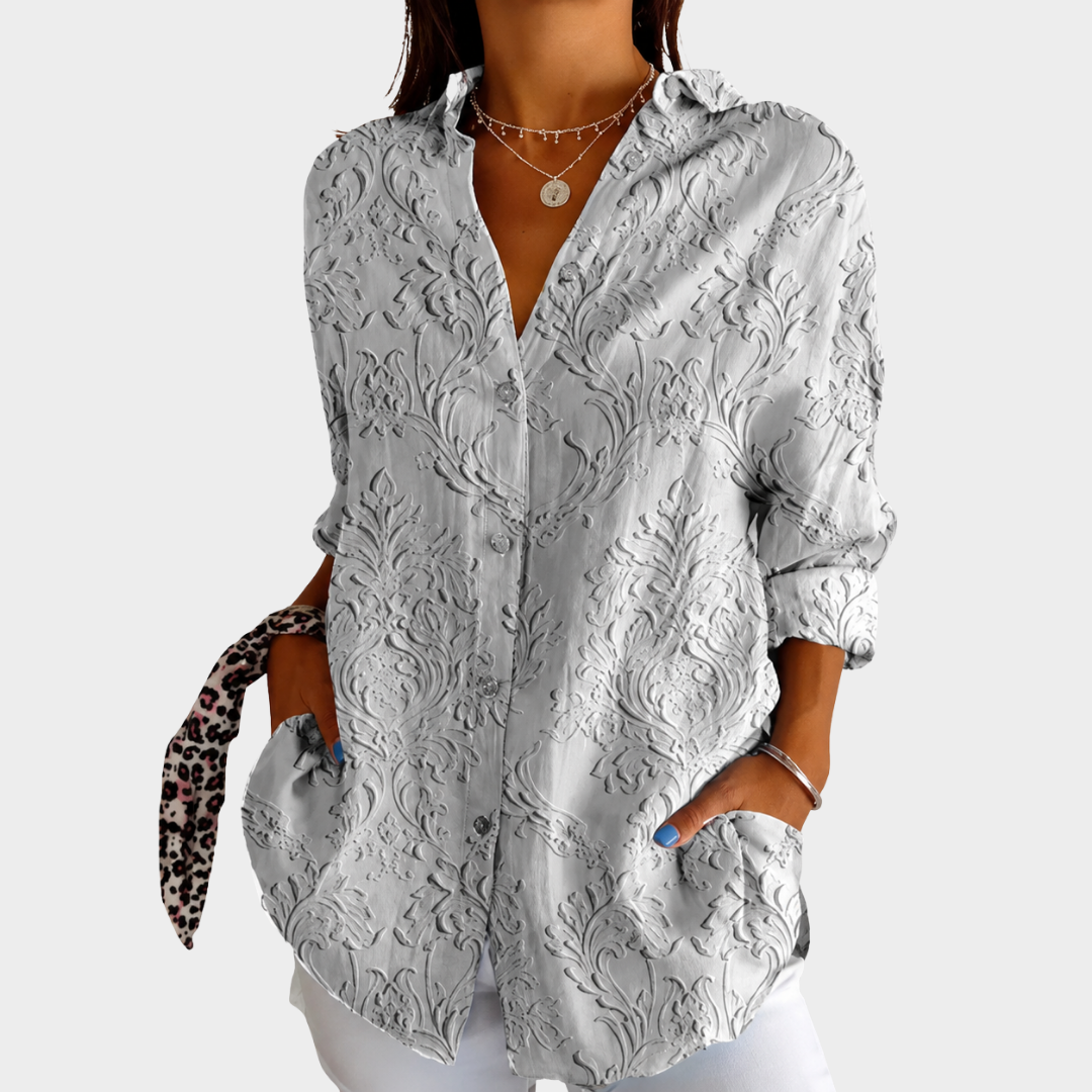Women’s Lightweight Colorful Printed Blouse
