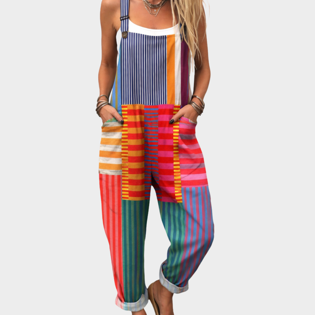 Women’s Comfortable Printed Dungarees