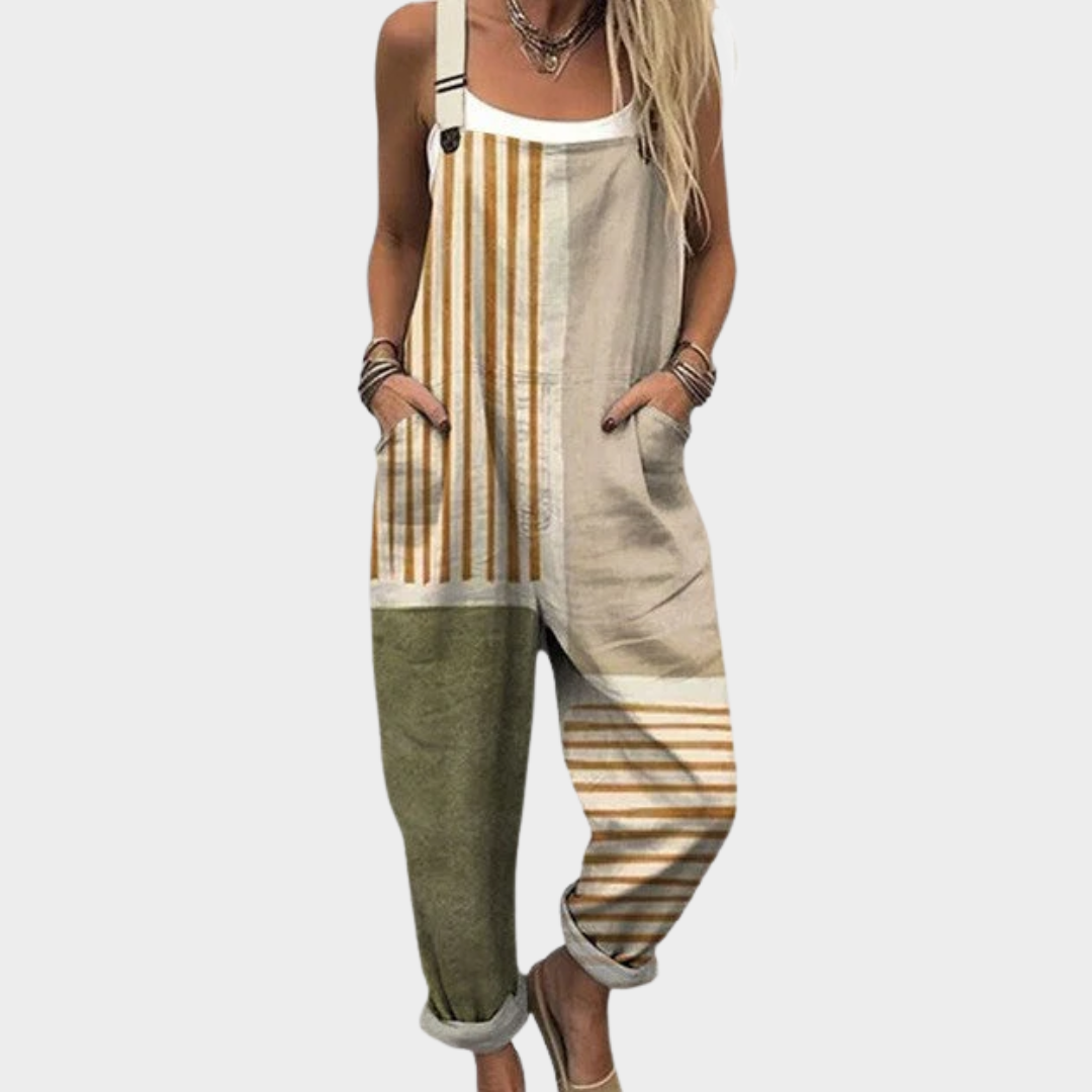 Women’s Printed Relaxed Fit Dungarees