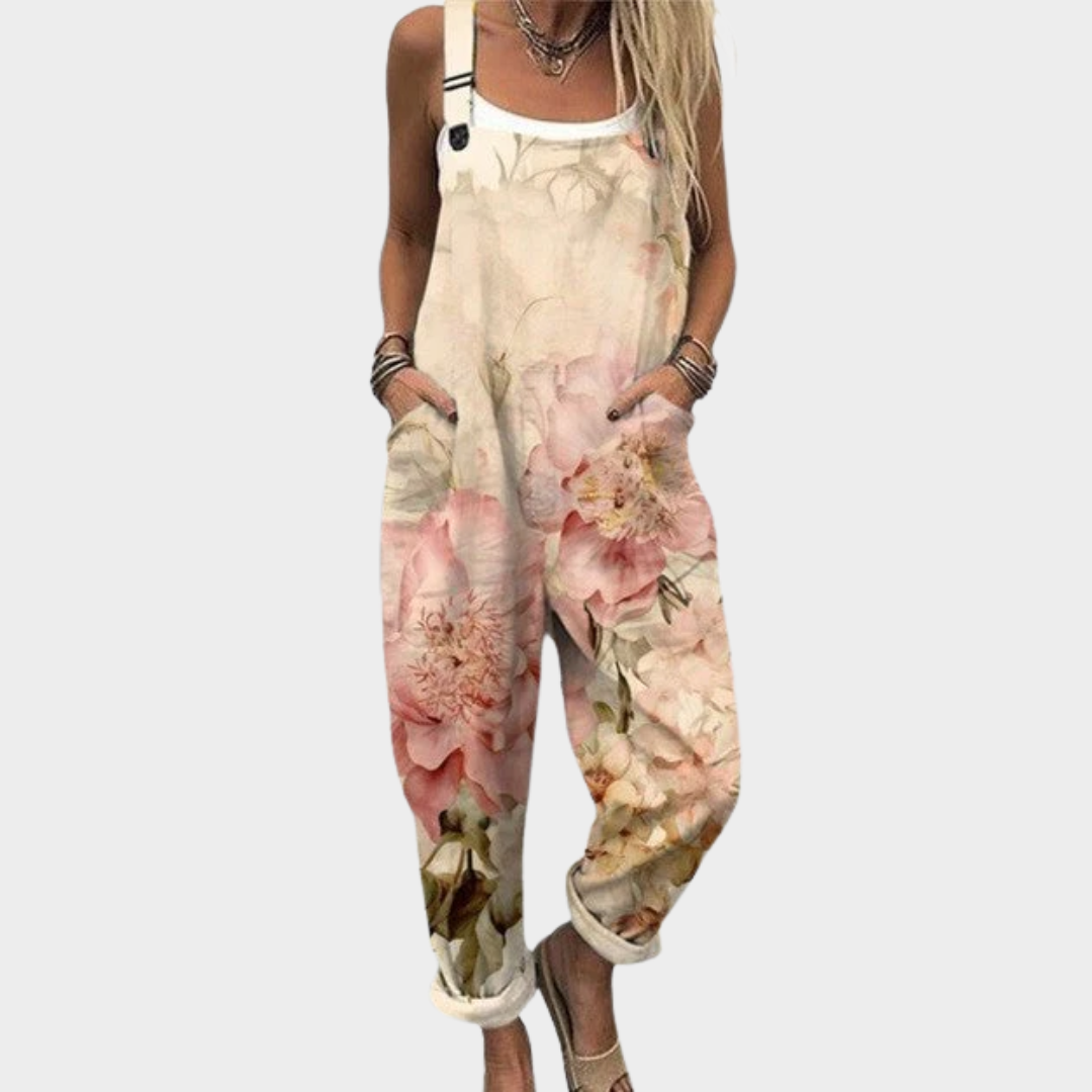Women’s Comfortable Printed Dungarees