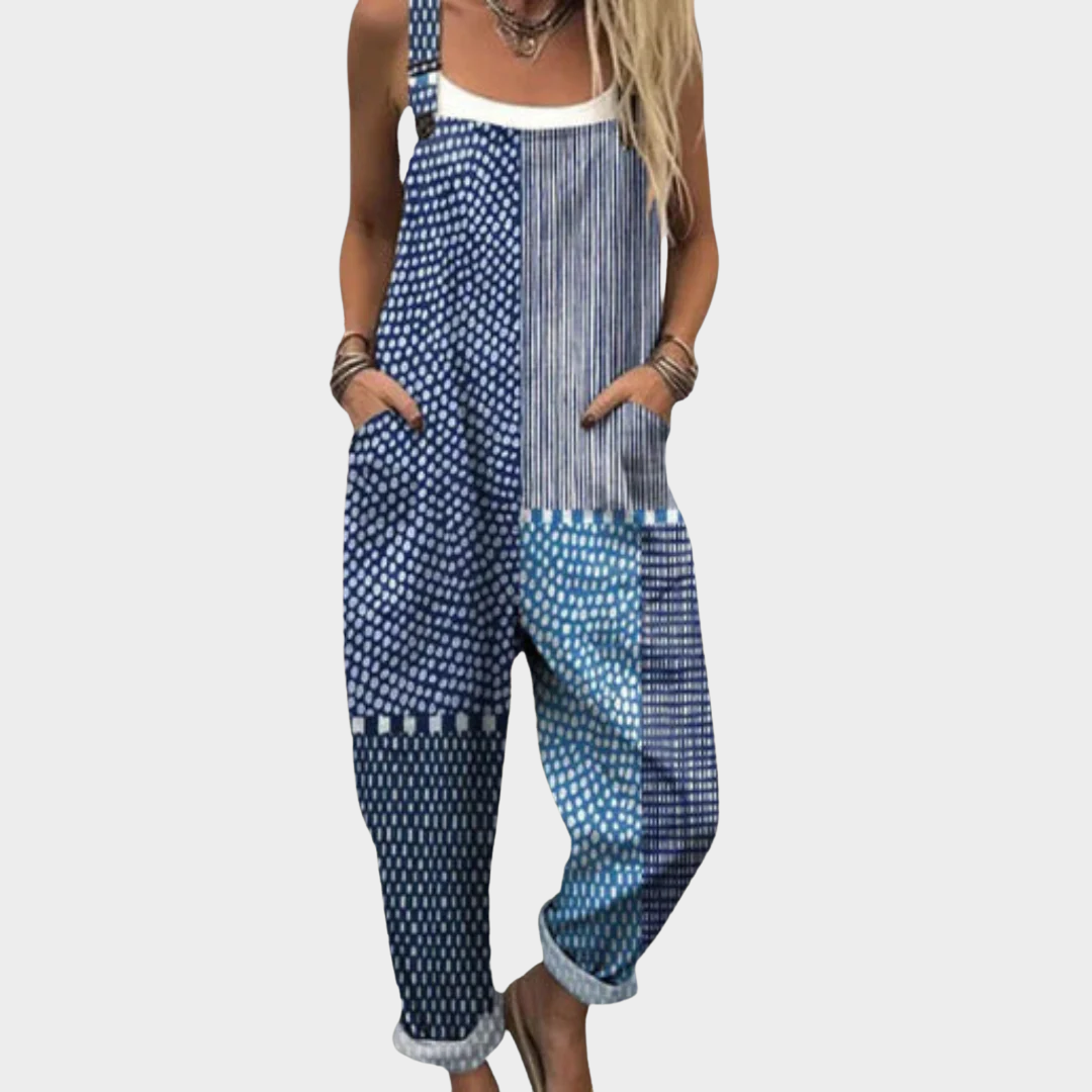 Women’s Comfortable Printed Dungarees