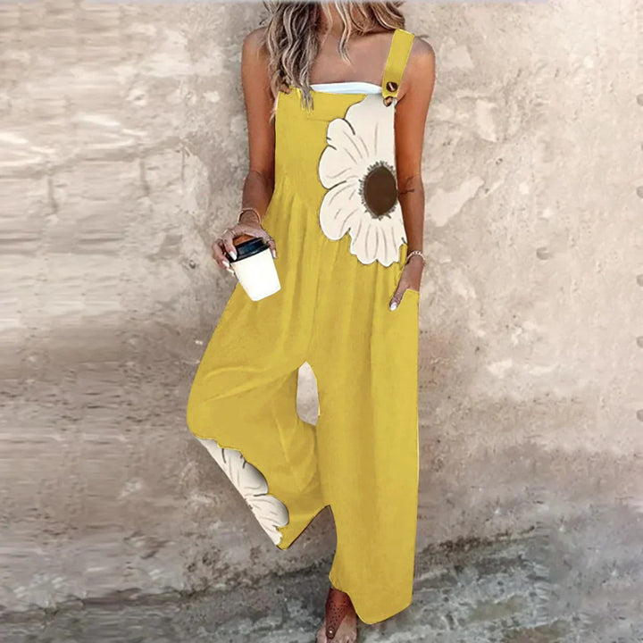 Women’s Relaxed Fit Printed Dungarees