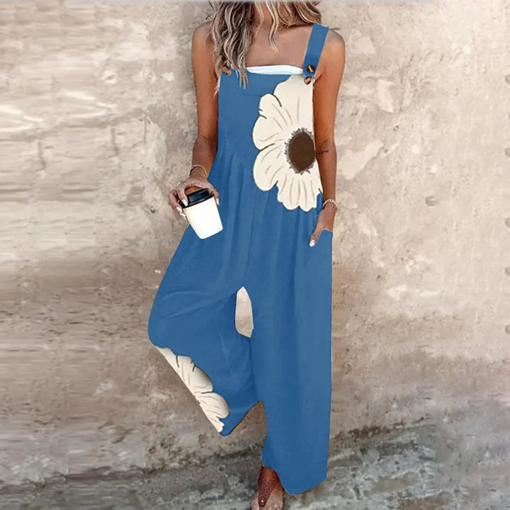 Women’s Relaxed Fit Printed Dungarees