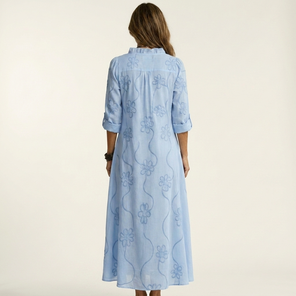 Women’s Floral Embroidered Maxi Dress