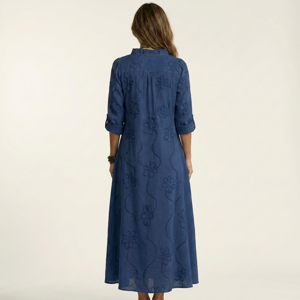 Women’s Floral Embroidered Maxi Dress