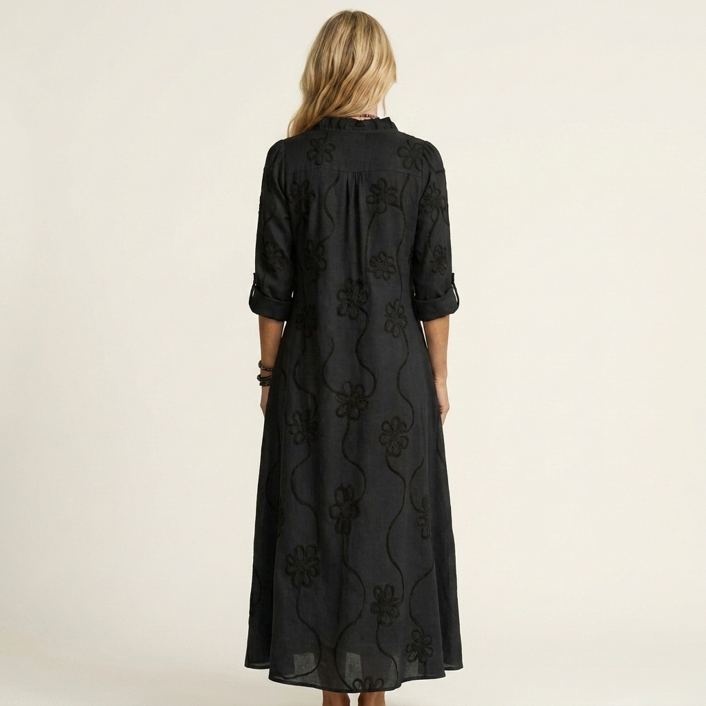 Women’s Floral Embroidered Maxi Dress
