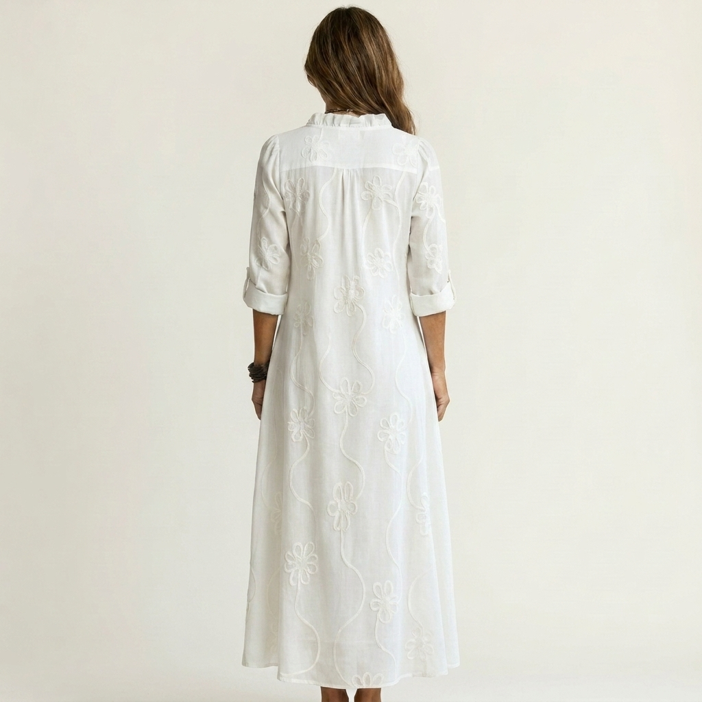 Women’s Floral Embroidered Maxi Dress