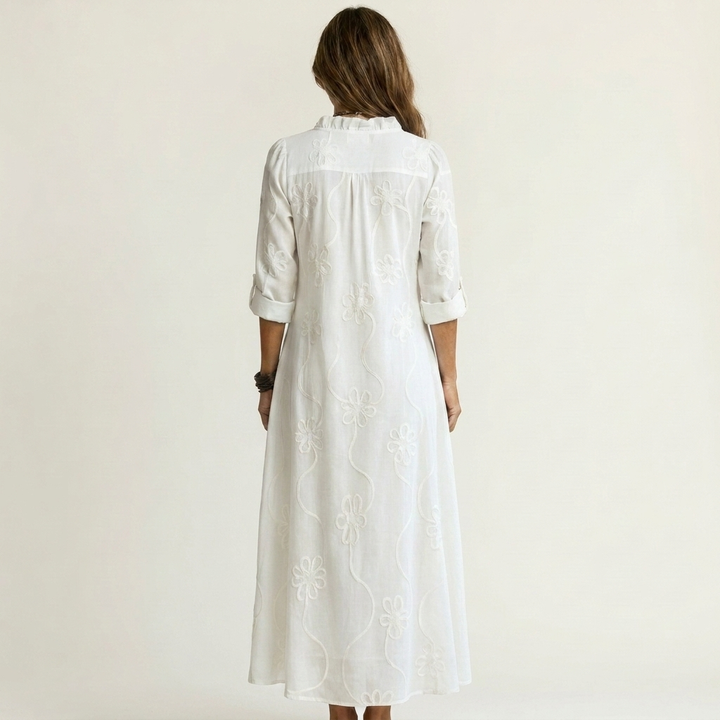 Women’s Floral Embroidered Maxi Dress