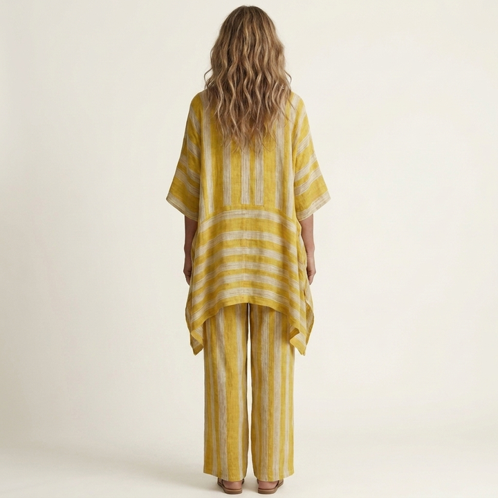 Women’s Two-Piece Striped Matching Set