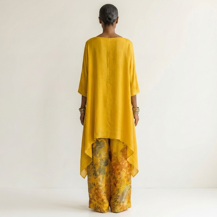 Women’s Asymmetrical Two-Piece Tunic And Trousers Set